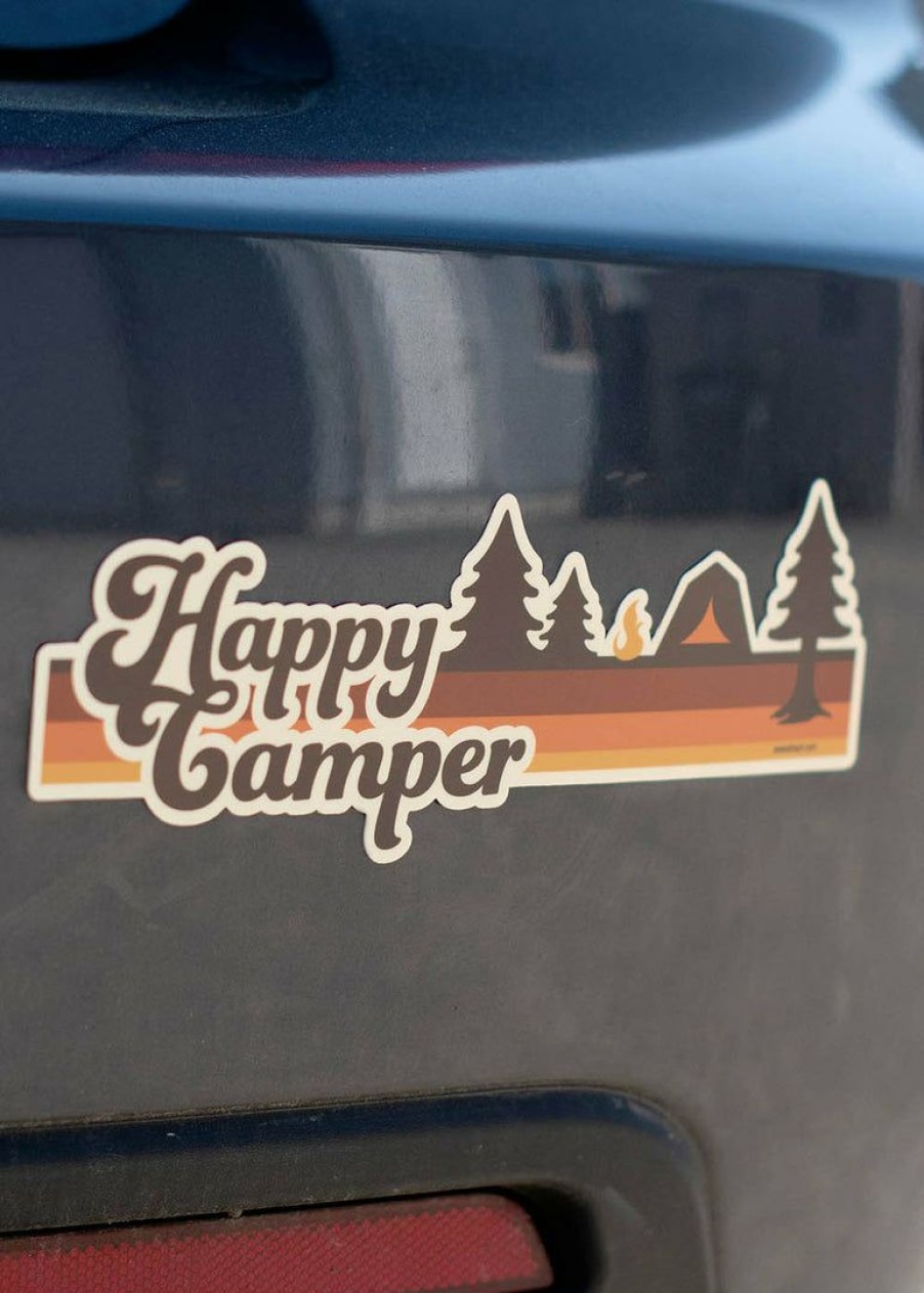 Accessories & Bags * | Amanda Weedmark Home Page Happy Camper Bumper Sticker