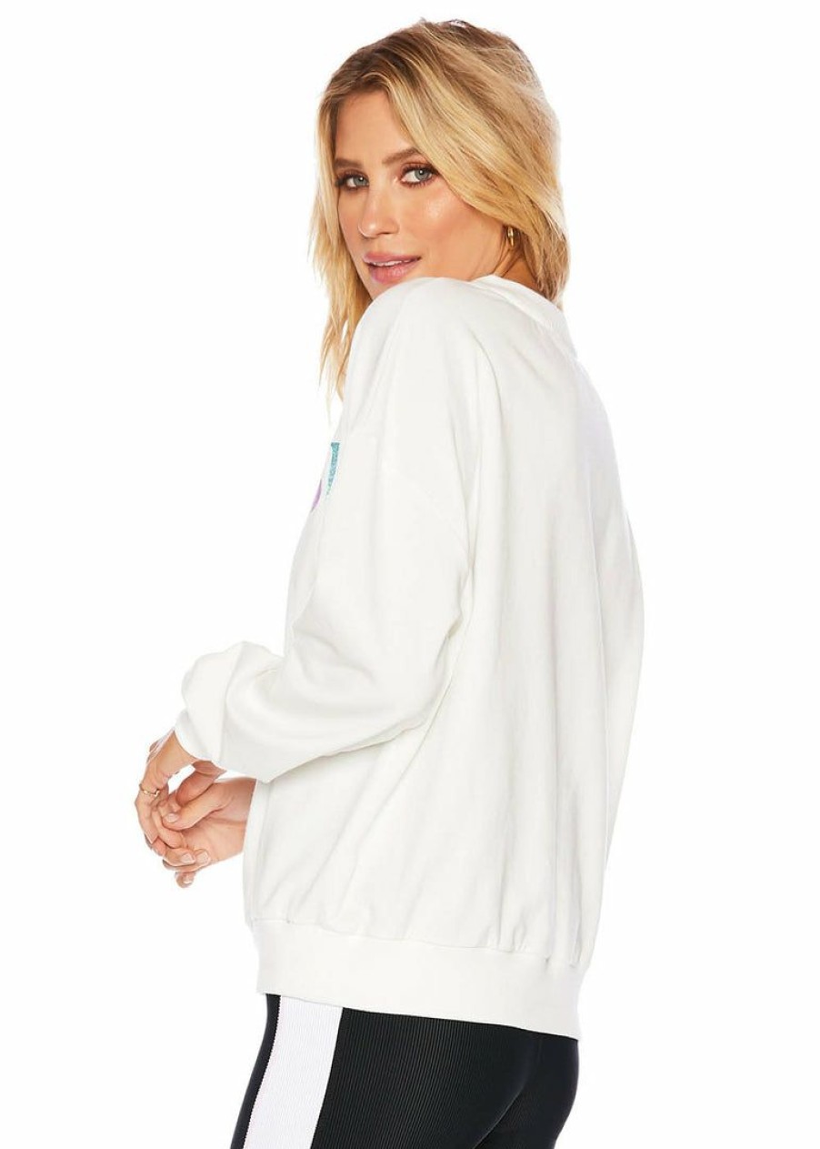 Apparel * | Beach Riot Home Page Apres Ski Sweatshirt White