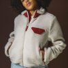 Apparel * | Wondery. Home Page Kelley Fleece Oat Cherry