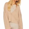 Apparel * | Beach Riot Judith Sweater Top Taupe